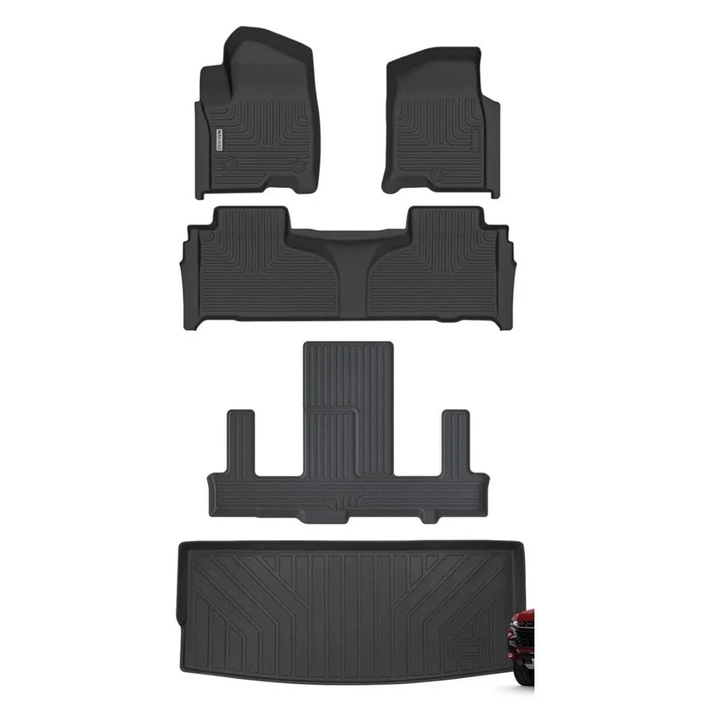 Floor Mats & Trunk Mat for Chevrolet Tahoe / GMC Yukon 2021-2025 New 7 Seat Only